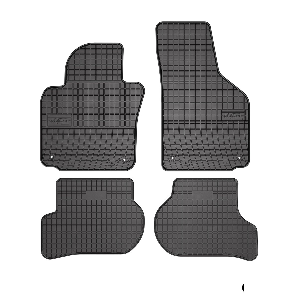 Volkswagen Golf V Floor Mats - Omac - El Toro Rubber - Black - '03-'08